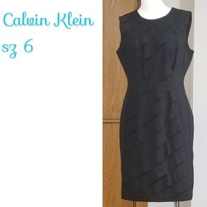 Black Calvin Klein sz 6 designer dress